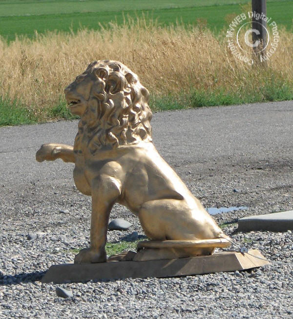 Lions Sitting Pair